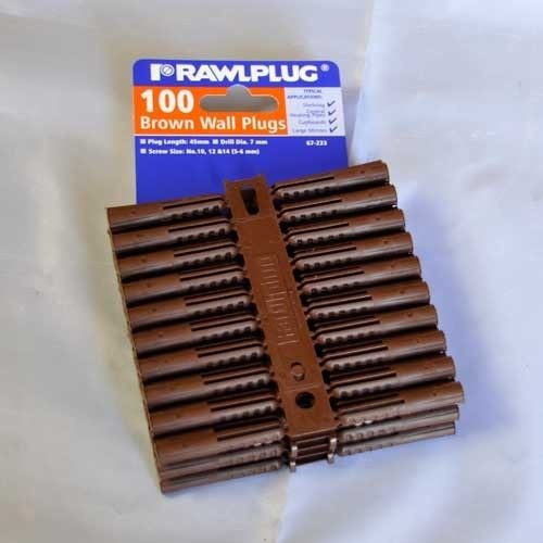 Rawl Plugs Brown (100pp)