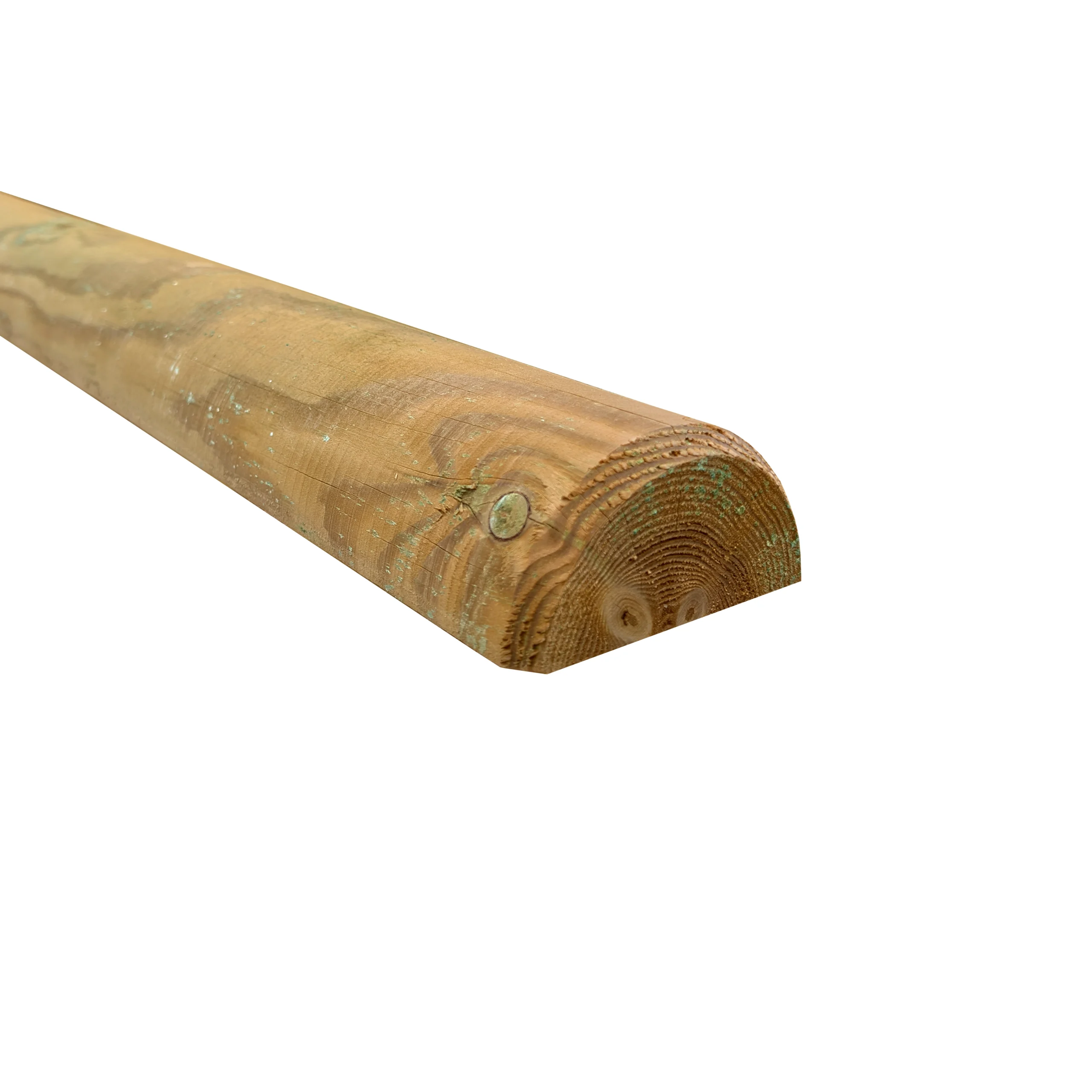 1.65m x 100mm Half Round Post Pointed - Image 2