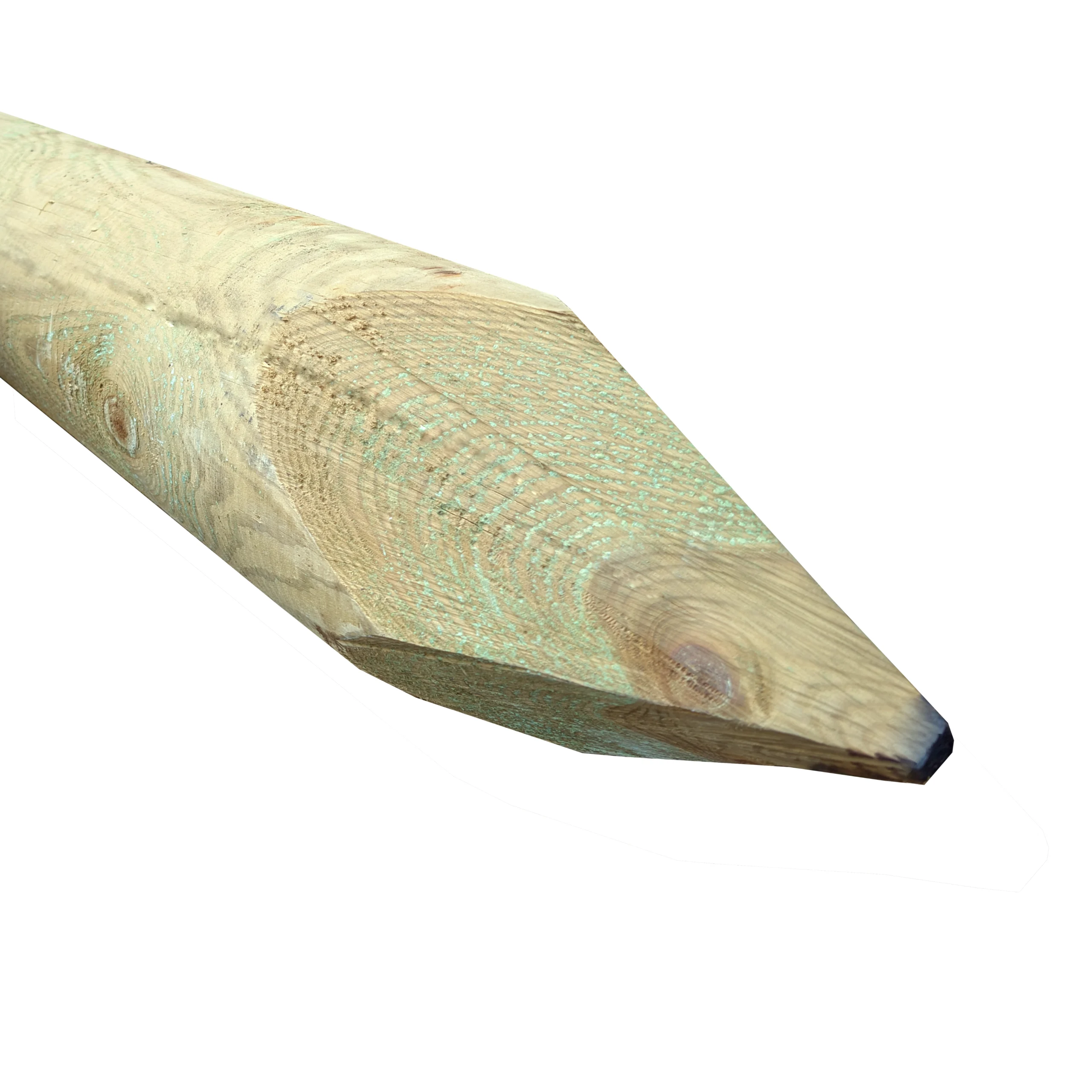 2.4m x 200mm Machined Round Post Pointed UC4