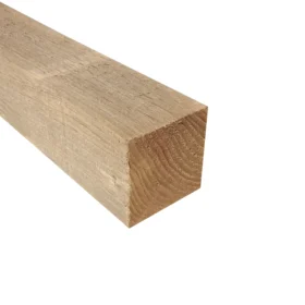 3x3 fence post timber pressure treated square wooden fence post with sawn finish, ideal for garden fencing, landscaping, and general outdoor construction.