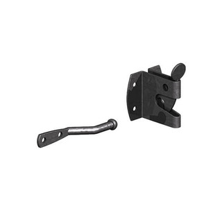 Black Small Garden Gate Auto Latch & Striker
