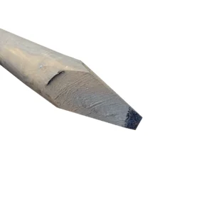 80mm creosoted machined round posts, dark brown in colour. 90mm creosoted.