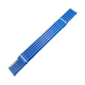 Pack of blue electric fence posts 3ft with steel spikes for temporary electric fencing, strip grazing and livestock paddocks