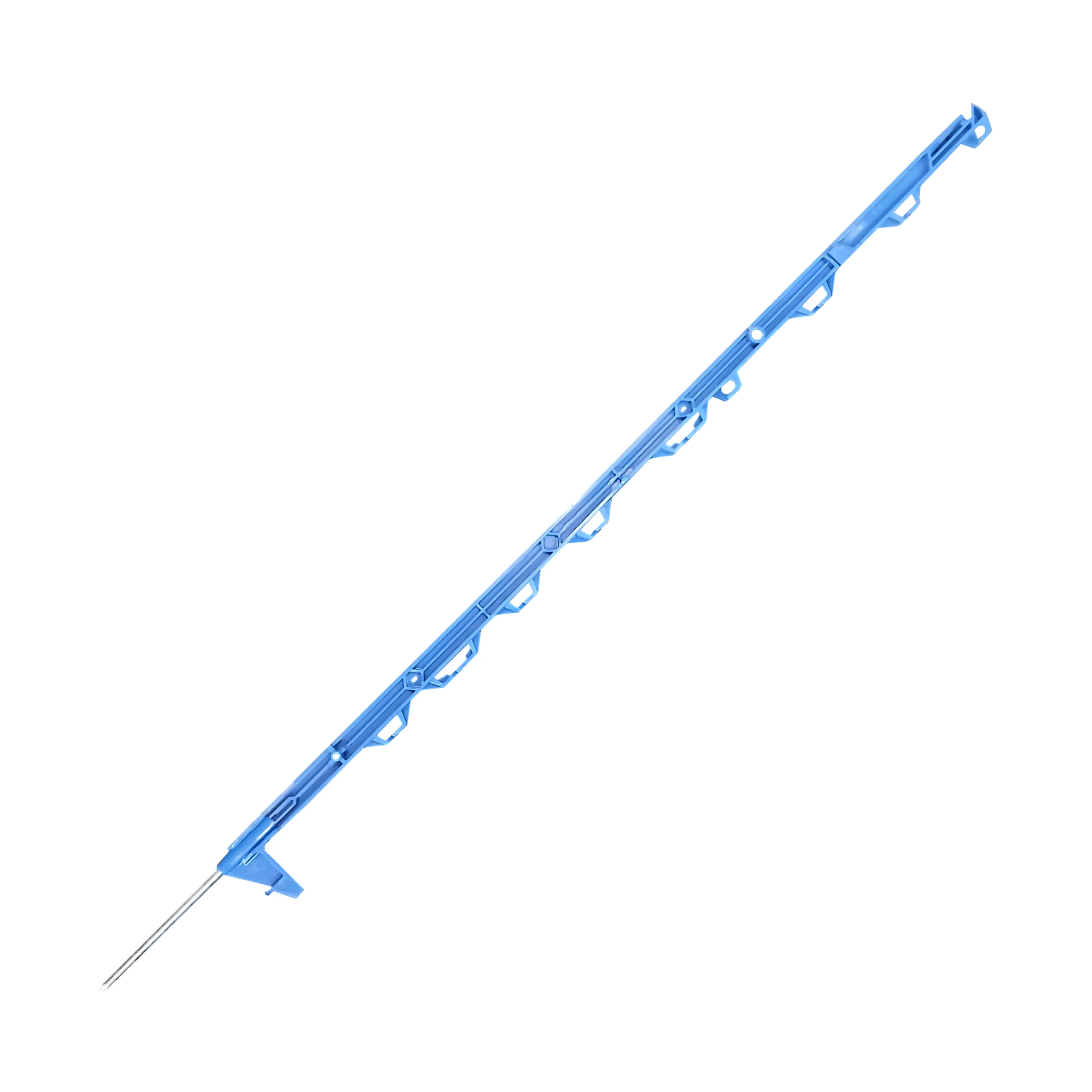 Blue electric fence posts 3ft with steel spike for temporary livestock fencing, strip grazing and portable paddocks