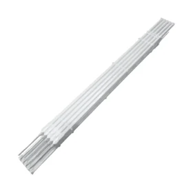Pack of white electric fence posts 4ft with steel spikes for horse paddocks and livestock fencing, suitable for wire, rope and tape.
