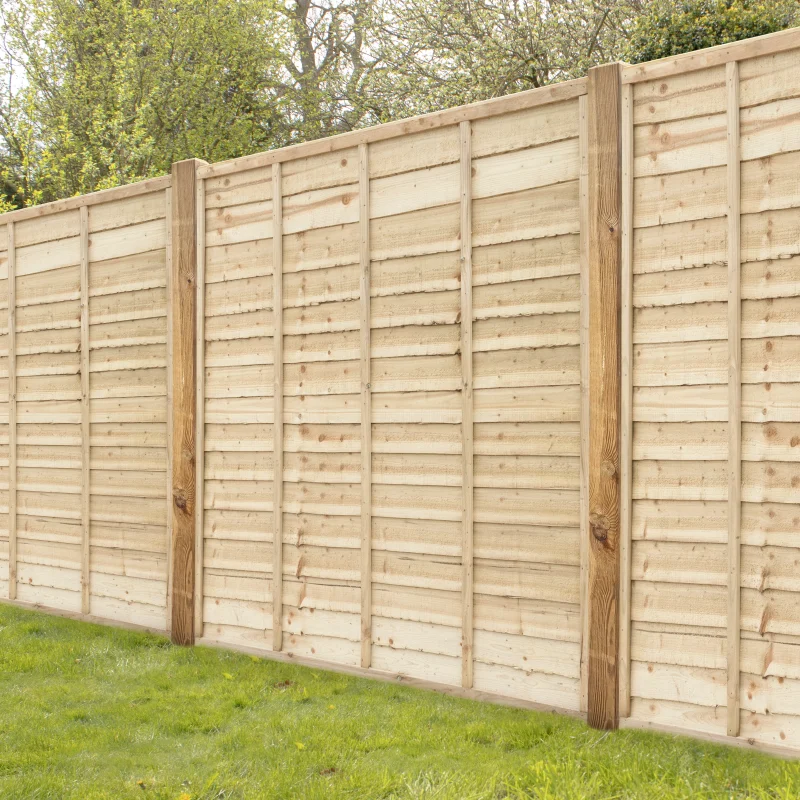 Waney Lap Fence Panels - David Musson Fencing Ltd