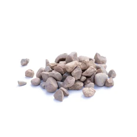 a pile of 20mm gravel on a white background