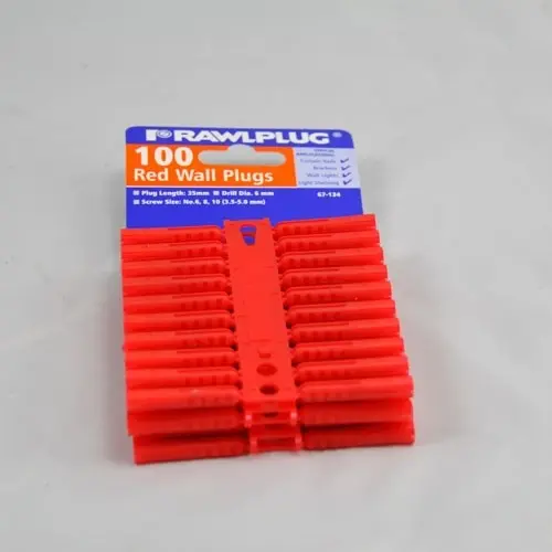 Rawl Plugs Red (100pp)