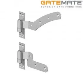 Curved Rail Hinge Kit Galvanised 12"