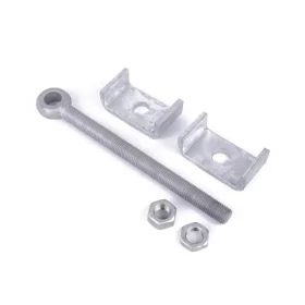 Galv heel clip & 10" eye bolt set