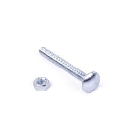 m12 coach bolt on white background