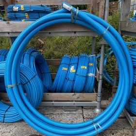 MDPE Pipe 63mm x 25m (Blue)