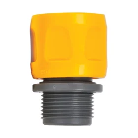 The Hozelock Flat Hose Adaptor against a white background