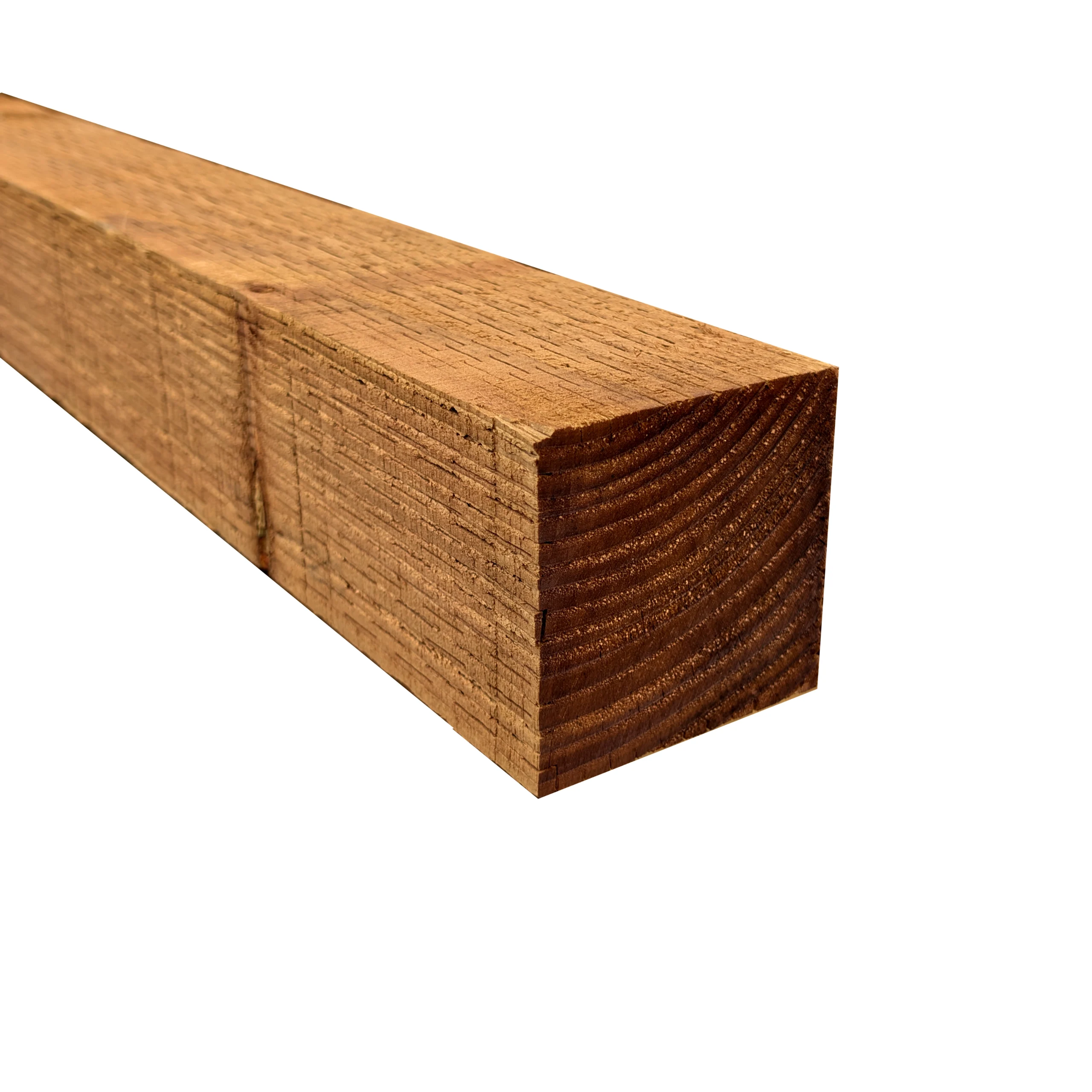 2.4m x 100mm x 100mm Brown Fence Post UC4