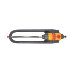 The Hozelock Retangular Sprinkler Plus 220M from above against a white background