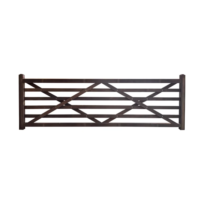 Creosoted Buckland 6 Rail Heavy Duty Gate