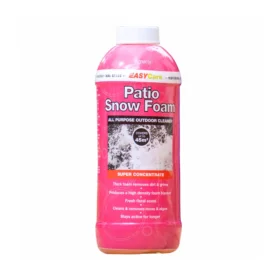 Azpects EasyCare Patio Snow Foam 1L bottle – concentrated patio cleaner with thick foam action, cleans dirt, moss, and algae on outdoor surfaces.