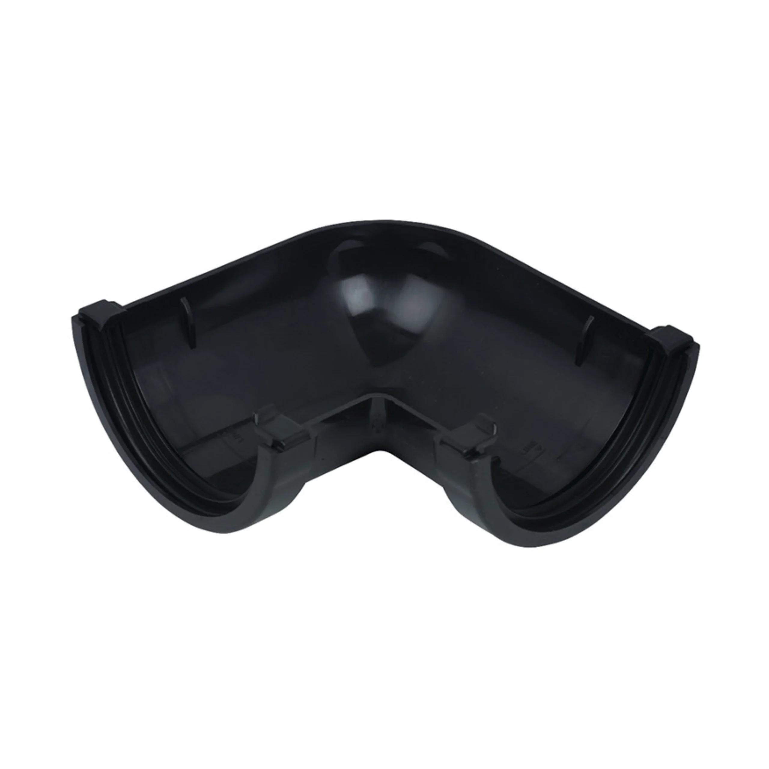 FloPlast Half Round 90 Degree Gutter Angle 112mm (Black)