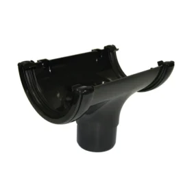FloPlast Round Running Outlet 112mm (Black)