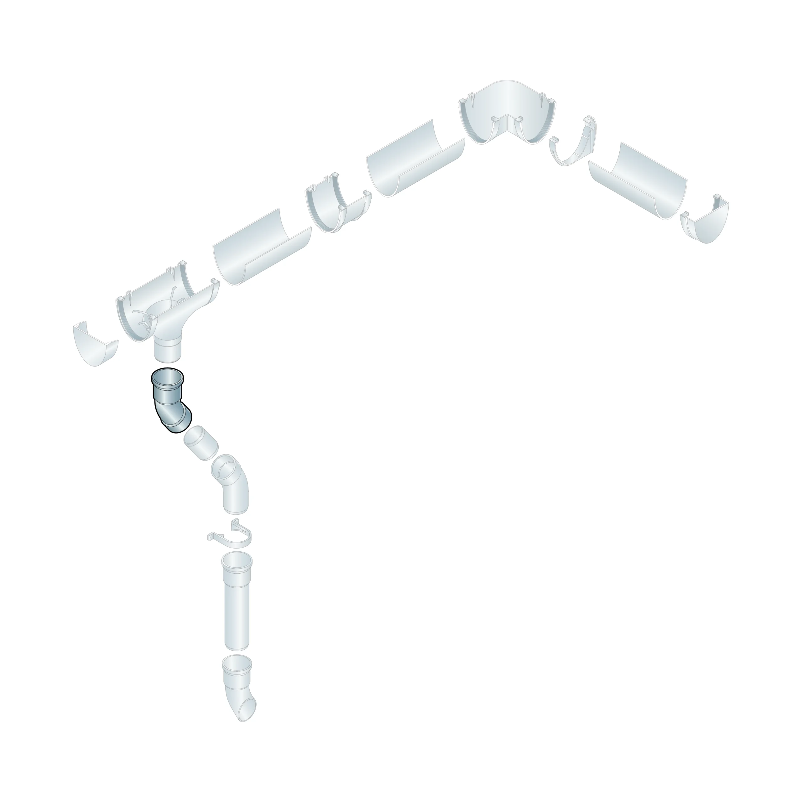 FloPlast Soil Pipe 92.5 Degree Double Socket Bend 110mm (Black) - Image 2