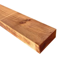 one length of 4x2 brown timber, on a white background