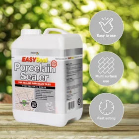Easy Seal Porcelain Sealer 3Ltr outdoor porcelain tile sealer – professional grade, fast acting, easy to use, and suitable for multiple surfaces.