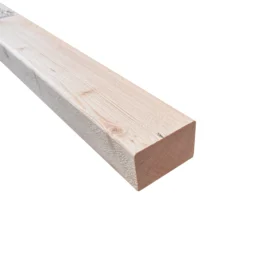 a length of c24 70 x 45mm untreated timber, very light brown in colour, coming in from the top left corner at an angle towards the middle
