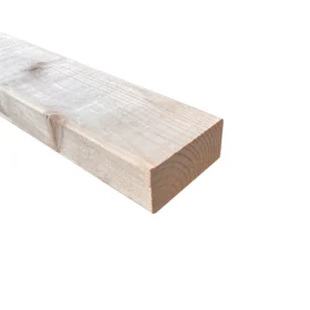 a single piece of c24 95mm x 45mm timber, light brown in colour, coming into frame at an angle from the top left corner