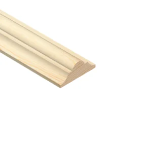 Decorative double astragal moulding 34mm x 12mm