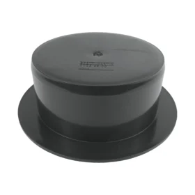 110mm inspection chamber plug rear view featuring push-fit blanking plug designed to create a watertight seal in underground drainage chambers.