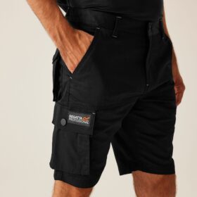 regatta work shorts, black.