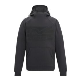 regatta hoodie grey, with black regatta logo across the chest.