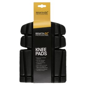 regatta knee pad inserts, with a black and orange label.