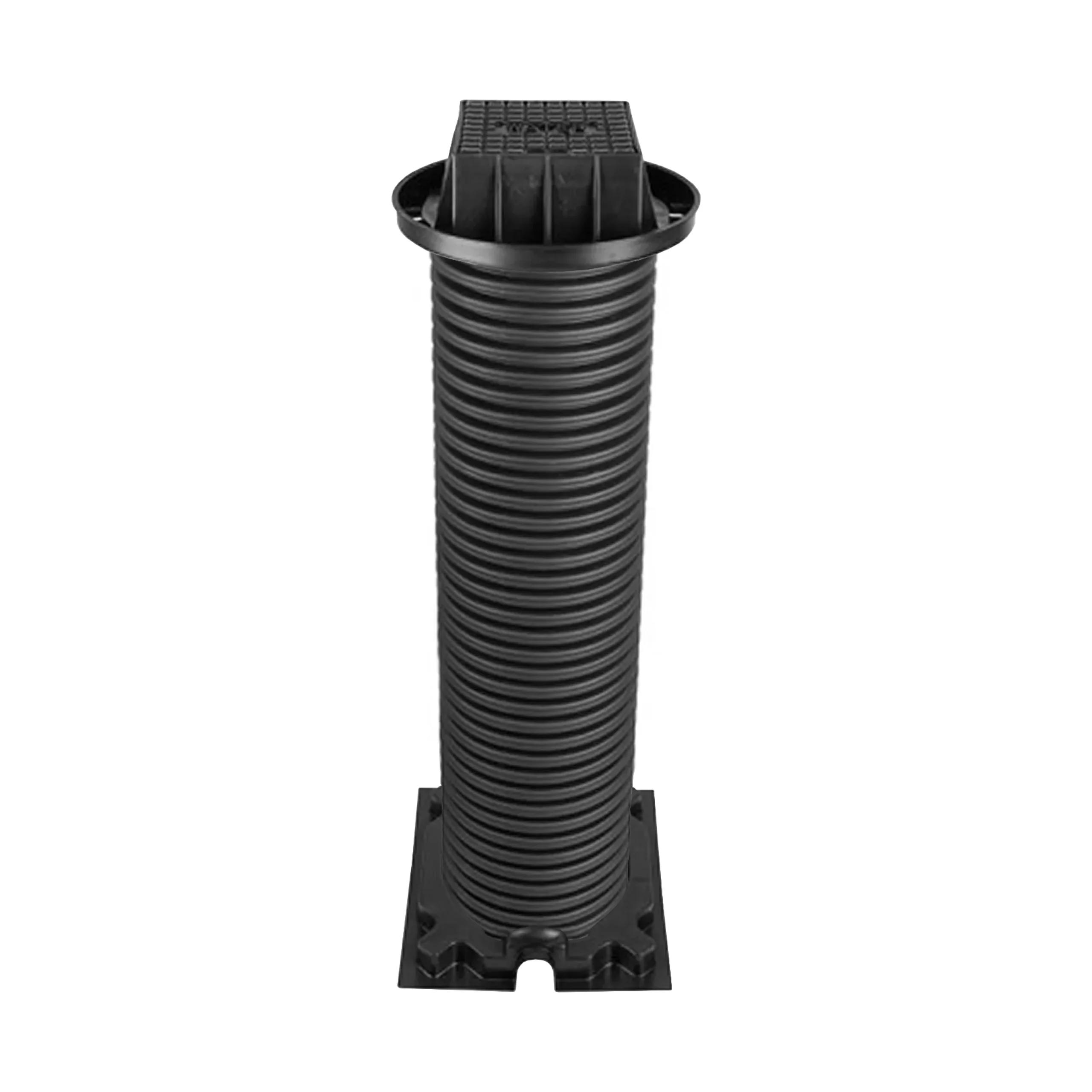 Plastic stop tap chamber with plastic lid for underground water supply access, durable stop tap chamber for protecting and accessing water shut-off valves.